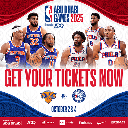 NBA Abu Dhabi Games 2025 presented by ADQ – Sports Events KohK.com Special Offers, Deals & Discounts in Netherlands, Poland, Hungary, Denmark, Sweden, Latvia