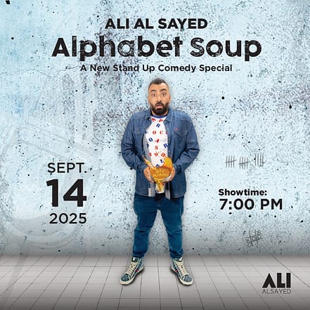 Ali Al Sayed: Alphabet Soup stand up comedy special in Dubai – Shows and Theatrical Plays KohK.com Special Offers, Deals & Discounts in Netherlands, Poland, Hungary, Denmark, Sweden, Latvia