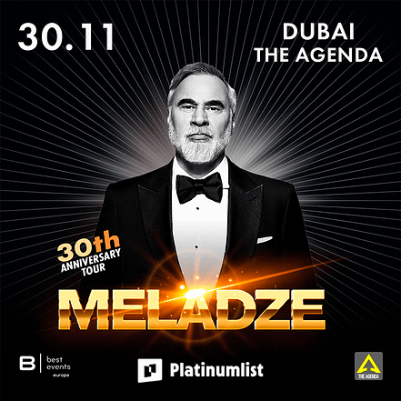 Meladze Concert at The Agenda in Dubai – Concerts KohK.com Special Offers, Deals & Discounts in Netherlands, Poland, Hungary, Denmark, Sweden, Latvia