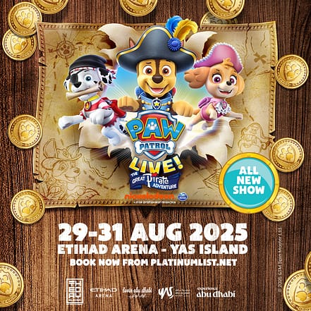 Paw Patrol Live! The Great Pirate Adventure at Etihad Arena Abu Dhabi – Kids Events KohK.com Special Offers, Deals & Discounts in Netherlands, Poland, Hungary, Denmark, Sweden, Latvia