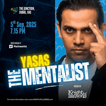 Yasas The Mentalist at The Junction in Dubai – Shows and Theatrical Plays KohK.com Special Offers, Deals & Discounts in Netherlands, Poland, Hungary, Denmark, Sweden, Latvia