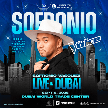 Sofronio Vasquez Live in Dubai World Trade Center – Concerts KohK.com Special Offers, Deals & Discounts in Netherlands, Poland, Hungary, Denmark, Sweden, Latvia