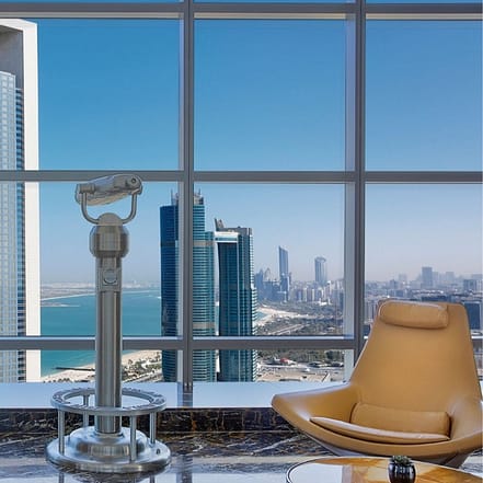 Etihad Tower Observation Deck with coffee or tea and slice of cake – Experiences KohK.com Special Offers, Deals & Discounts in Netherlands, Poland, Hungary, Denmark, Sweden, Latvia