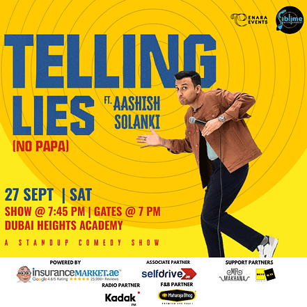 Telling Lies No Papa ft. Aashish Solanki Live in Dubai – 2025 – Comedy Events KohK.com Special Offers, Deals & Discounts in Netherlands, Poland, Hungary, Denmark, Sweden, Latvia