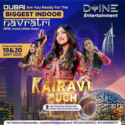 Dandiya with Kairavi 2025 Live in Dubai – Desi Events KohK.com Special Offers, Deals & Discounts in Netherlands, Poland, Hungary, Denmark, Sweden, Latvia