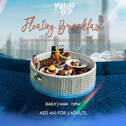 Floating Breakfast at Malibu Sky Lounge & Bar – Brunches KohK.com Special Offers, Deals & Discounts in Netherlands, Poland, Hungary, Denmark, Sweden, Latvia