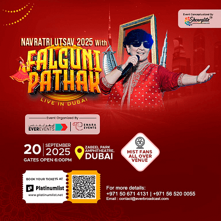 Falguni Pathak Navratri Utsav Live in Dubai 2025 – Concerts KohK.com Special Offers, Deals & Discounts in Netherlands, Poland, Hungary, Denmark, Sweden, Latvia