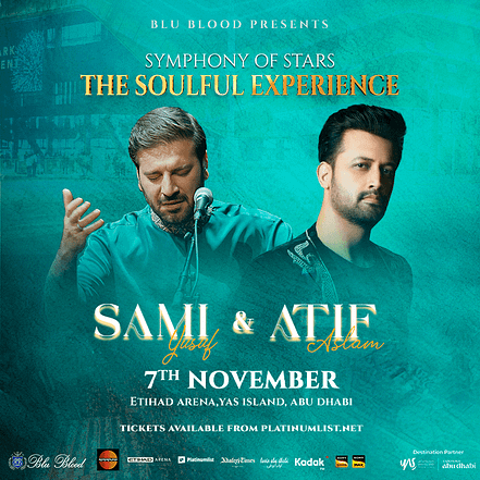 Blu Blood presents Symphony of Stars with Atif Aslam and Sami Yusuf at Etihad Arena in Abu Dhabi – Desi Events KohK.com Special Offers, Deals & Discounts in Netherlands, Poland, Hungary, Denmark, Sweden, Latvia