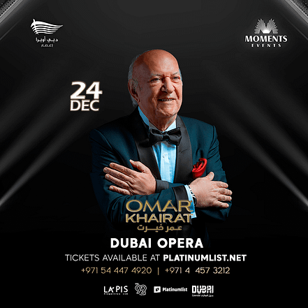 Omar Khairat in Dubai – Classical Events KohK.com Special Offers, Deals & Discounts in Netherlands, Poland, Hungary, Denmark, Sweden, Latvia