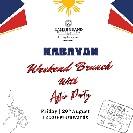 Kabayan Friday Brunch with After Party at Ramee Grand – Brunches KohK.com Special Offers, Deals & Discounts in Netherlands, Poland, Hungary, Denmark, Sweden, Latvia