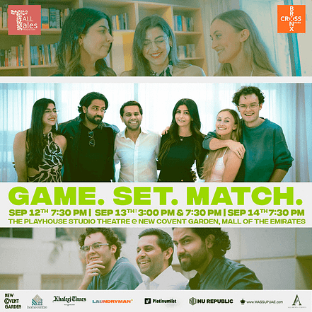 Game. Set. Match at Playhouse Studio Theatre, Mall of the Emirates in Dubai – Shows and Theatrical Plays KohK.com Special Offers, Deals & Discounts in Netherlands, Poland, Hungary, Denmark, Sweden, Latvia