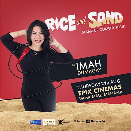 Rice & Sand by Imah in Epix Cinemas – Comedy Events KohK.com Special Offers, Deals & Discounts in Netherlands, Poland, Hungary, Denmark, Sweden, Latvia