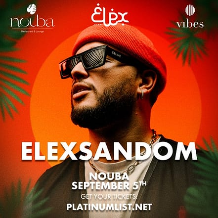 Elexsandom Live at Nouba – Nightlife KohK.com Special Offers, Deals & Discounts in Netherlands, Poland, Hungary, Denmark, Sweden, Latvia