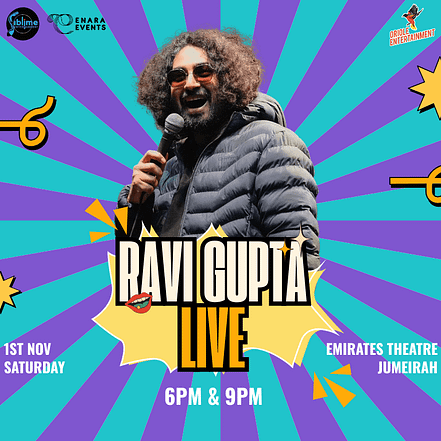 Ravi Gupta Live in Dubai 2025 – Comedy Events KohK.com Special Offers, Deals & Discounts in Netherlands, Poland, Hungary, Denmark, Sweden, Latvia