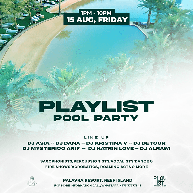 Playlist Pool Party at Palavra Resort, Reef Island – Nightlife KohK.com Special Offers, Deals & Discounts in Netherlands, Poland, Hungary, Denmark, Sweden, Latvia